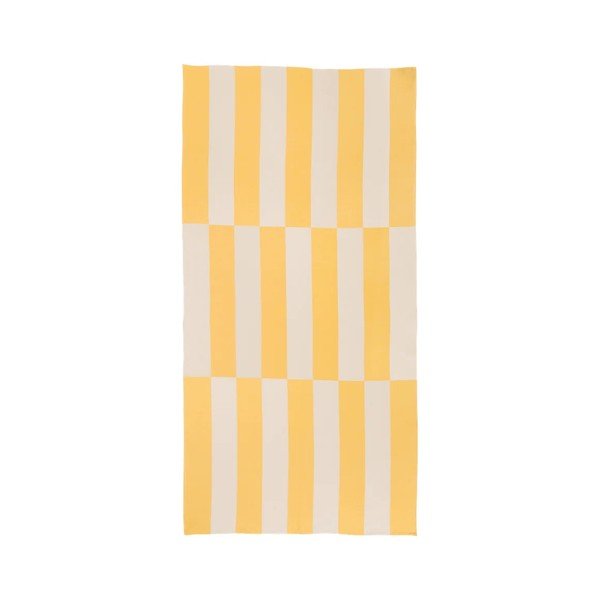 Žuti  pamučan ručnik za plažu 100x160 cm Su – noo.ma