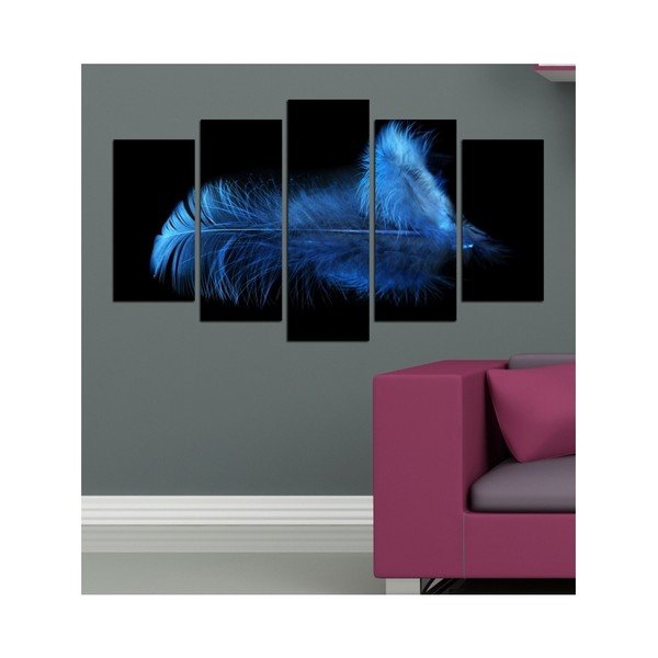 Višedijelna slika 3D Art Deep Azul, 102 x 60 cm-image-1