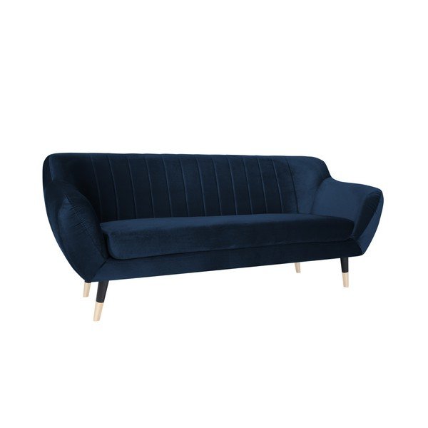 Tamnoplava sofa s crnim nogama Mazzini Sofas Benito, 188 cm-image-2