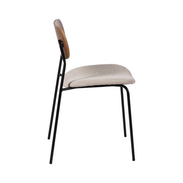 Smeđe/krem blagovaonske stolice u setu 4 kom Moe – Ixia-image-2