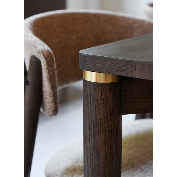 Smeđi proširiv blagovaonski stol 95x180 cm Arun – Unique Furniture-image-3