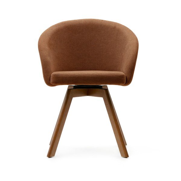 Smeđa podstavljena blagovaonska stolica Marvin – Kave Home-image-3