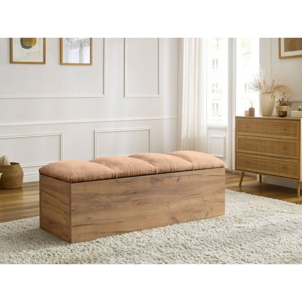 Svijetlo ružičasta/u prirodnoj boji klupa Kumo – Bobochic Paris-image-1