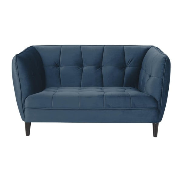 Plavi baršunasti kauč Acton Jonna, 146 cm