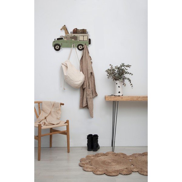 Zelena dječja zidna vješalica Safari Van - Little Nice Things-image-1