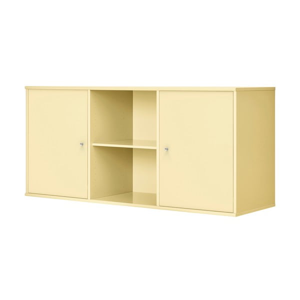 Svijetlo žuta niska viseća komoda 133x61 cm Mistral – Hammel Furniture-image-1
