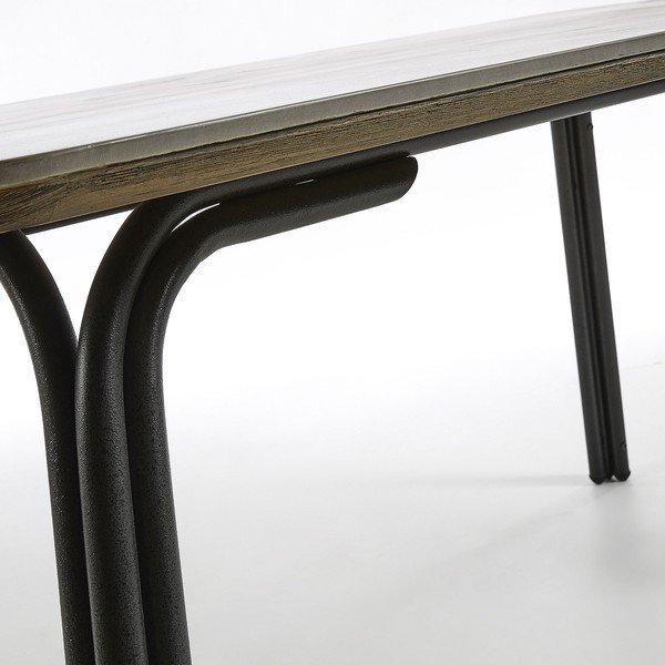Sivi stol La Forma Bernon, 180 x 100 cm-image-1