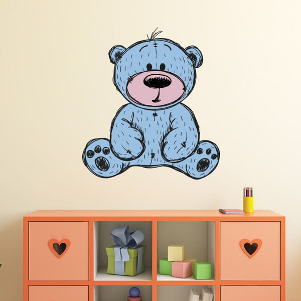 Ambiance Teddy Bear dječja zidna naljepnica, 60 x 55 cm