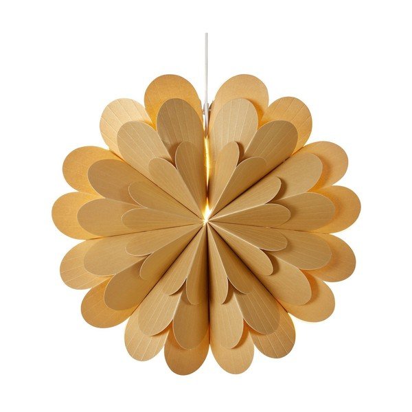 Viseći svjetlosni ukras s božićnim motivom u zlatnoj boji ø 45 cm Maravilla – Markslöjd