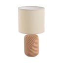 Ciglasta/krem stolna lampa s tekstilnim sjenilom (visina 39 cm) – Casa Selección