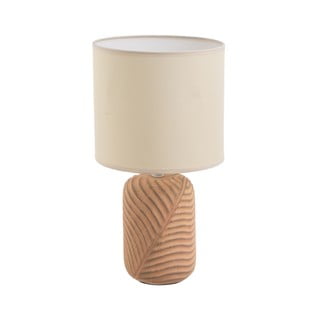 Ciglasta/krem stolna lampa s tekstilnim sjenilom (visina 39 cm) – Casa Selección
