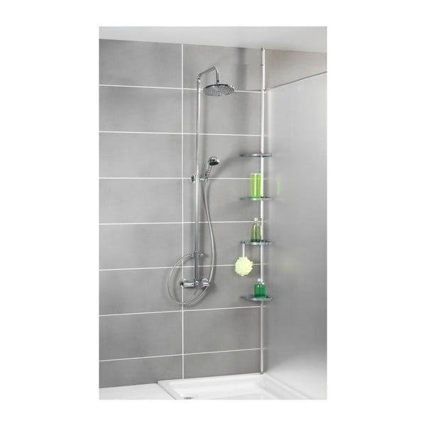 Siva teleskopska zidna polica za kupaonicu Wenko Easy-image-1