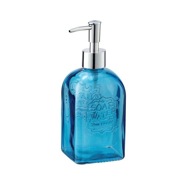 Plavi stakleni dozator za sapun Wenko Vetro-image-2