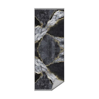 Crni tepih staza 80x200 cm - Mila Home