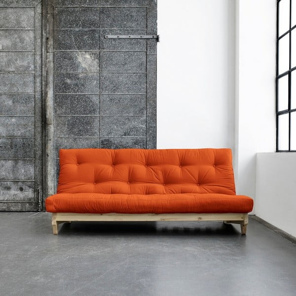 Sofa na razvlačenje Karup Fresh Natural / Orange
