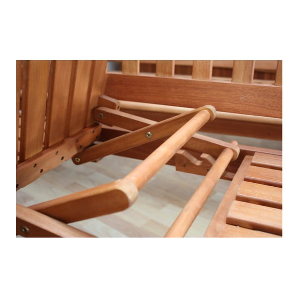 Vrtna klupa s pomoćnim stolićem od drveta eukaliptusa Garden Pleasure Phuket-image-1