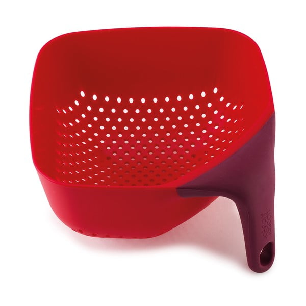 Crveno kockasto cjedilo Joseph Joseph Square Colander
