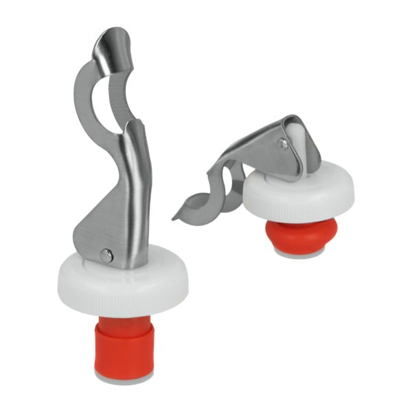 Set s 2 čepa za boce od nehrđajućeg čelika Metaltex-image-1