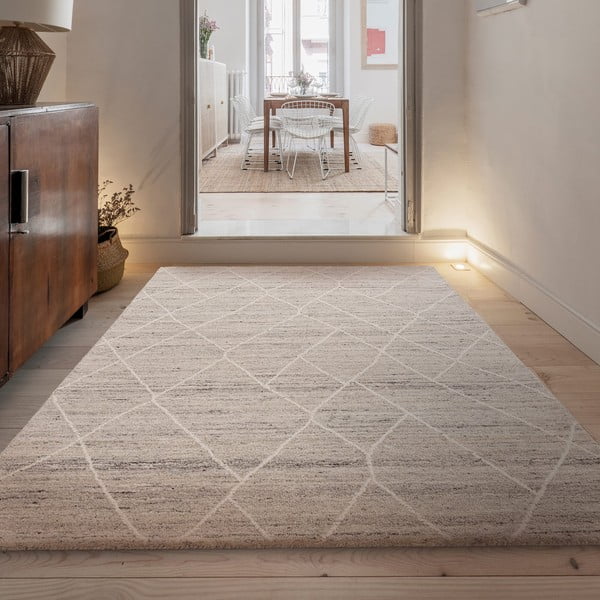 Svijetlo sivi vuneni tepih 200x290 cm Noah – Asiatic Carpets-image-1