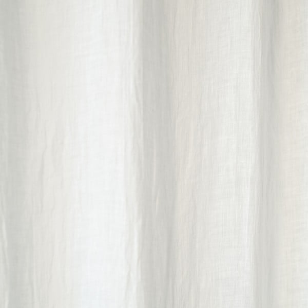 Bijela lanena lagana zavjesa s petljama Linen Tales Daytime, 250 x 130 cm-image-2