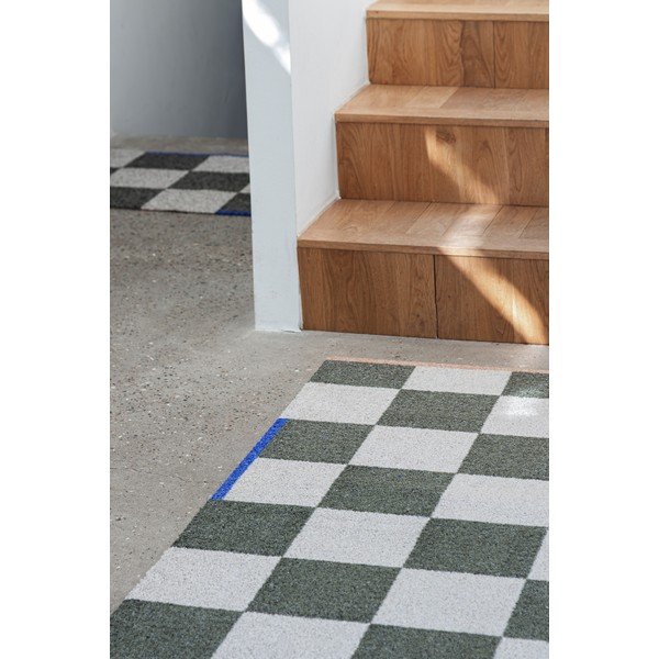Tamno zeleni/krem periv tepih 70x150 cm Square – Mette Ditmer Denmark-image-2