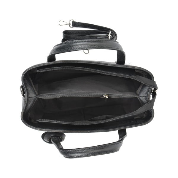 Crna kožna torba Sophia Cardoni Lacy-image-3