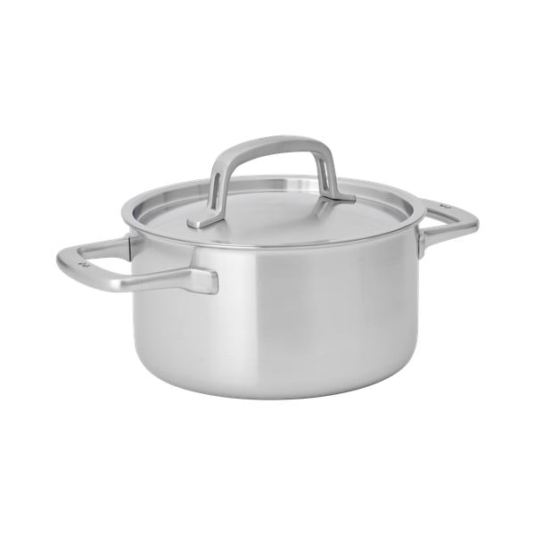Lonac od nehrđajućeg čelika s poklopcem prikladni za indukcijsko kuhalo 3 l Lucca 3.0 – FABINI