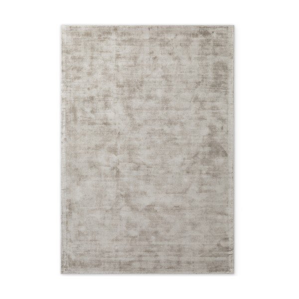 Sivi ručno rađen tepih viskozan 80x150 cm Noemi – Vikosa
