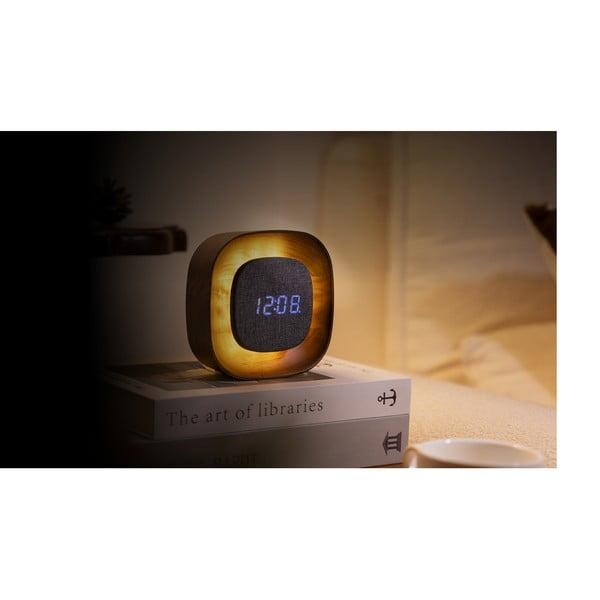 Digitalna budilica Lumos Walnut – Gingko-image-2