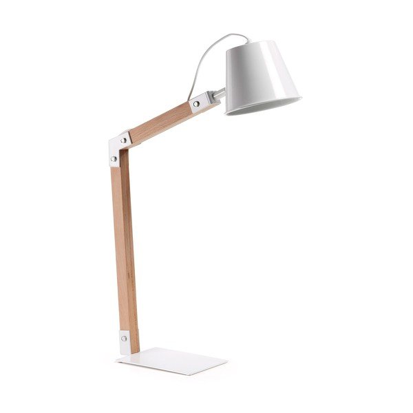 Bijela stolna lampa La Forma Andra