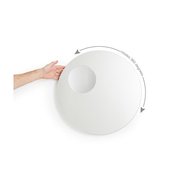 Bijelo zidno kozmetičko zrcalo koje uvećava Wireworks Neutrino Matt-image-1