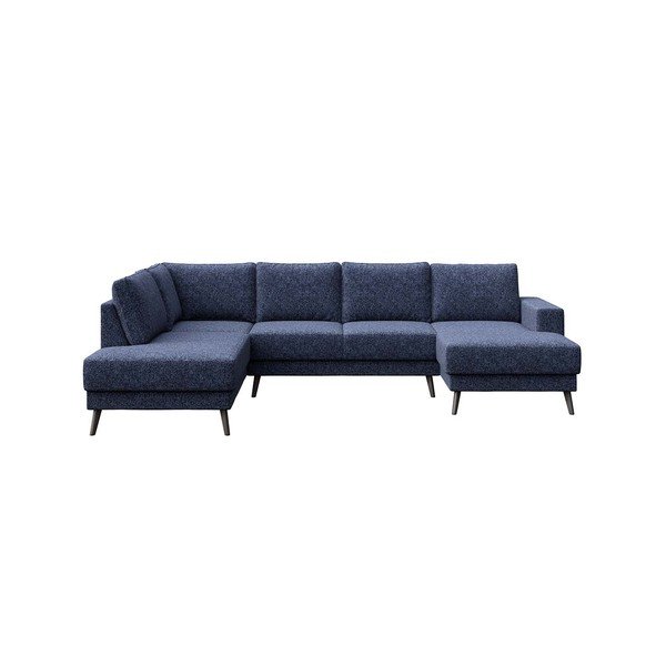 Tamno plava kutna garnitura (s lijevim kutom) Fynn – Ghado