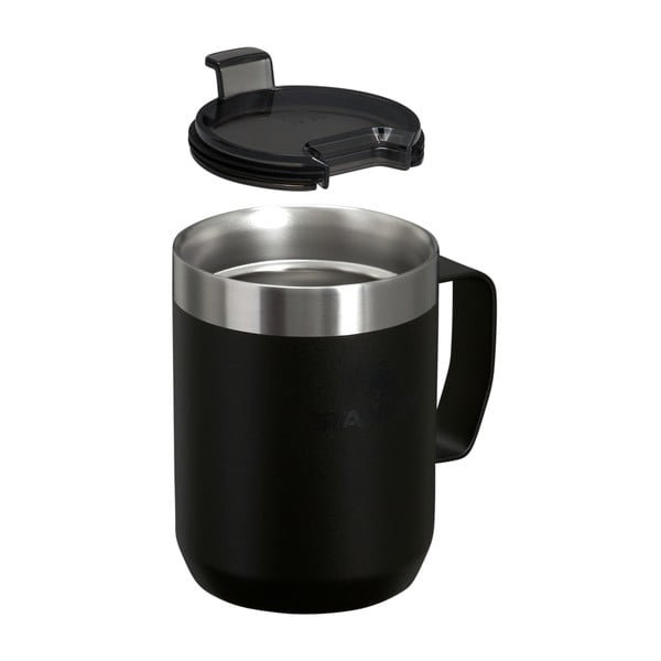 Crna termo šalica od nehrđajućeg čelika 230 ml Stay-Hot Camp Mug Black – Stanley-image-1