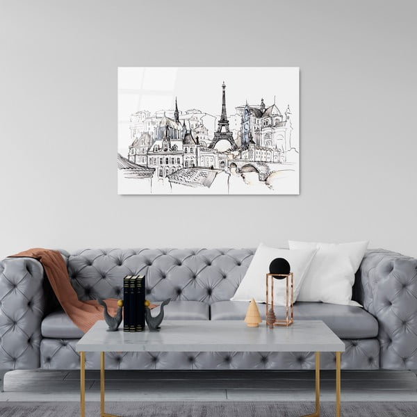 Staklena slika 70x100 cm Paris - Wallity-image-3