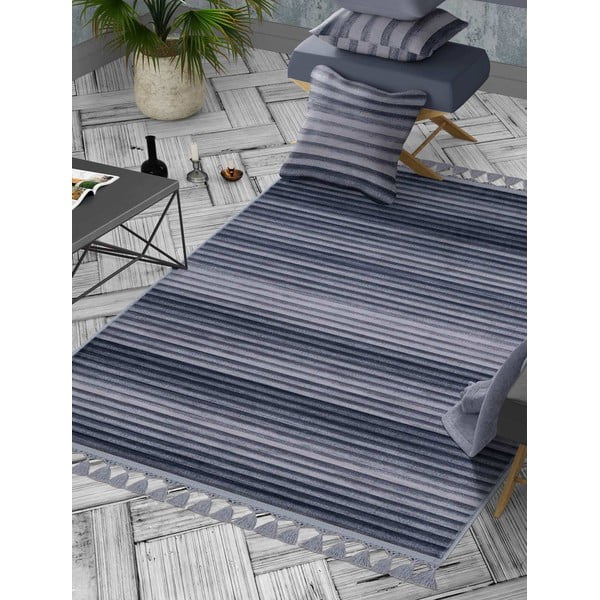 Sivi perivi tepih 160x100 cm - Vitaus-image-1