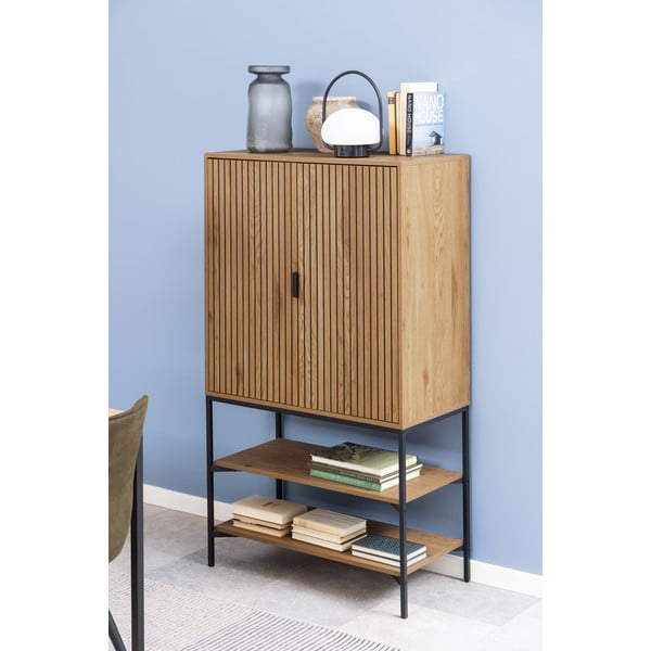 Ormarić u dekoru hrasta u prirodnoj boji 80x140 cm Jaipur – Actona-image-1