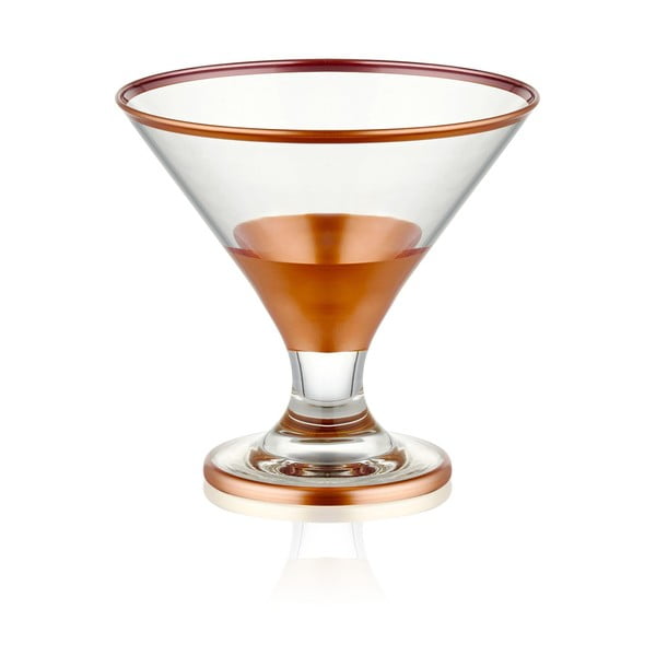 Set od 6 koktel čaša Mia Glam Bronze, 225 ml