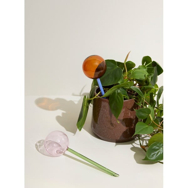 Plavo-smeđa staklena kugla za zalijevanje Flora - Hübsch-image-2