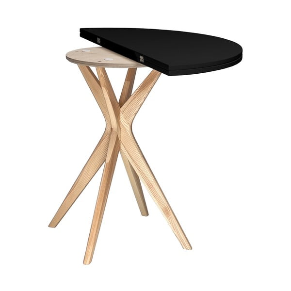 Okrugli proširiv blagovaonski stol 65x90 cm Jubi – Ragaba-image-3