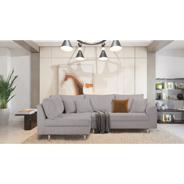 Siva kutna garnitura od samta (s lijevim kutom) Ariella – Ropez-image-1