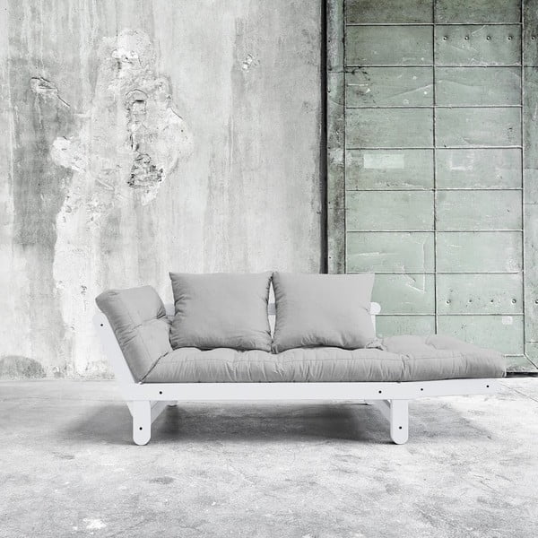 Sofa na razvlačenje Karup Beat Bijela / Svijetlo siva