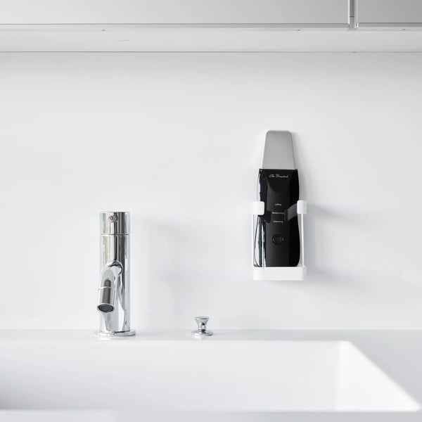 Bijeli metalni držač uređaja za njegu kože Film Hook – YAMAZAKI-image-2