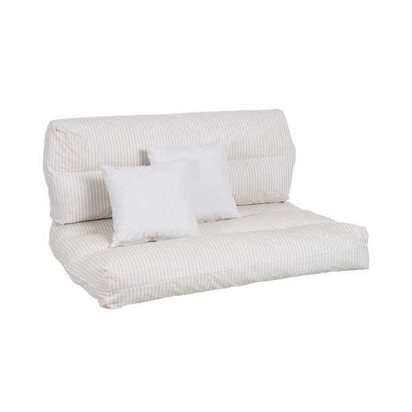 Bijeli/bež vrtni jastuci za sjedenje u setu 4 kom za palete 80x112 cm – Ixia-image-2