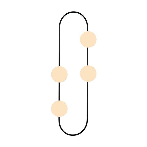 Crna zidna svjetiljka Squid Lighting Elips, visina 124 cm-image-2