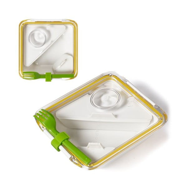 Kutija za grickalice Apetit, bijelo-žuta