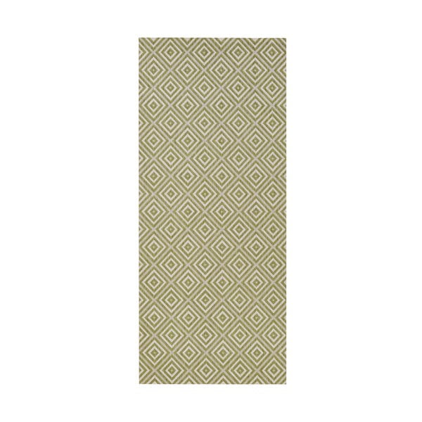 Zeleni vanjski tepih NORTHRUGS Karo, 80 x 200 cm
