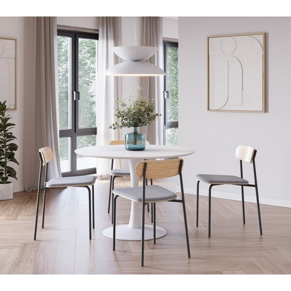 Crne/smeđe-sive blagovaonske stolice u setu 2 kom Adriana – Marckeric-image-1