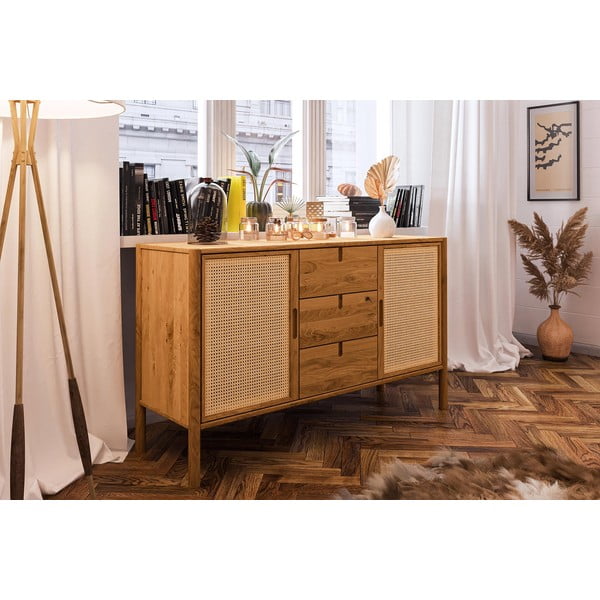 Niska komoda od hrastovine 142x84 cm Pola - The Beds-image-4