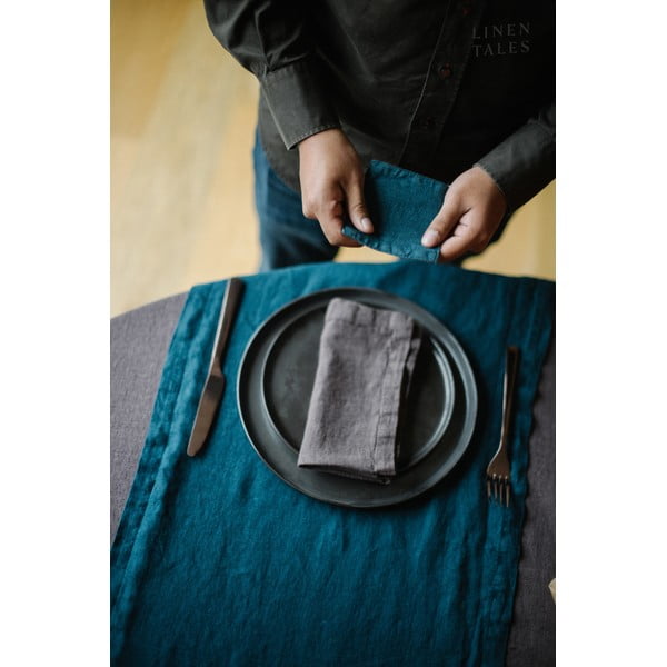 Set od 2 tamnosive lanene salvete Linen Tales-image-3
