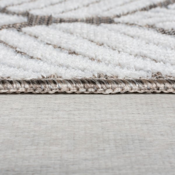 Unutarnji i vanjski tepih boje slonovače 120x170 cm Elm Leaf – Flair Rugs-image-4